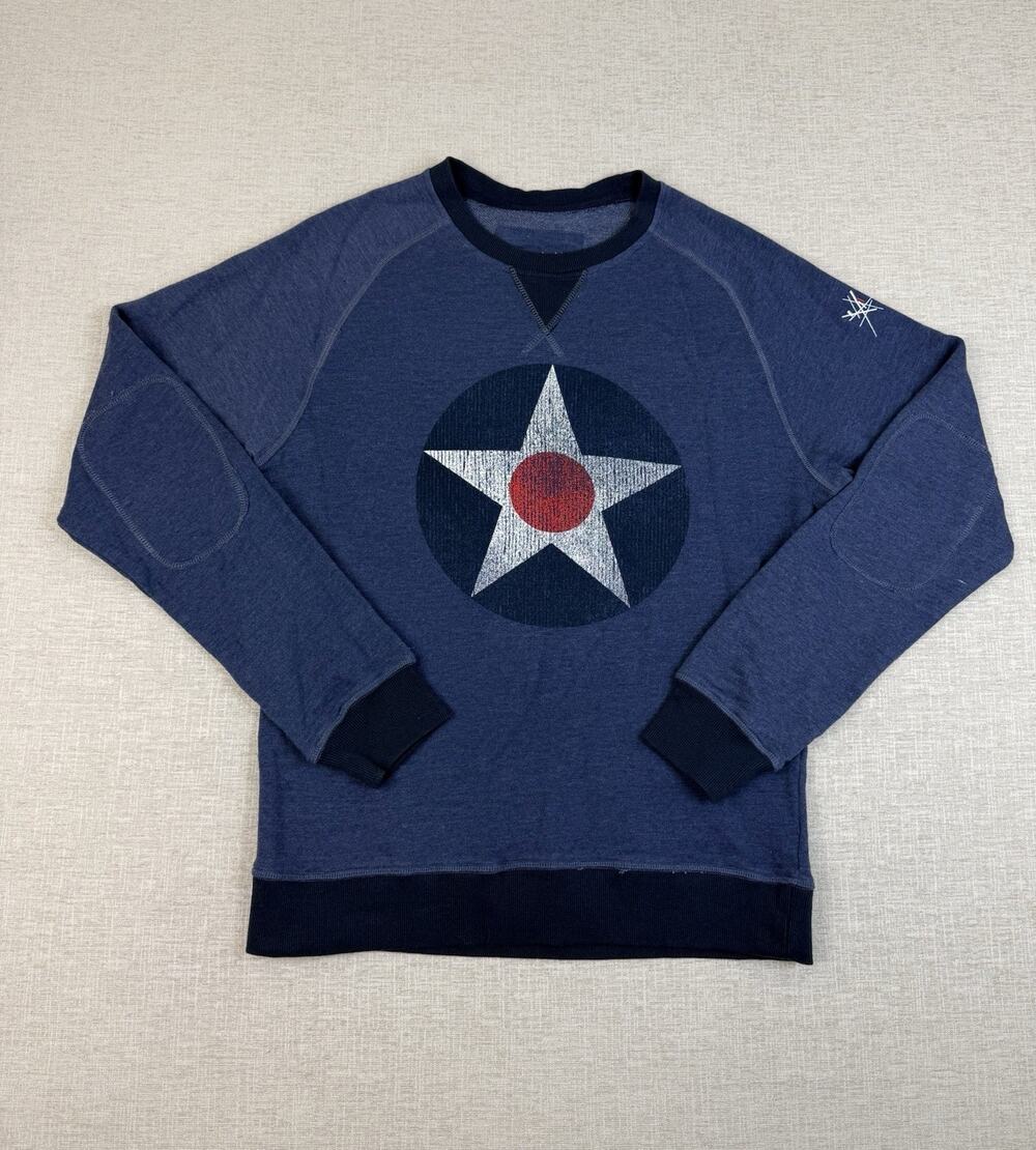 Camp David Men’s Large WWII Museum Crewneck Sweatshirt Air Corps Navy